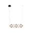 Підвісний світильник Italux PND-84938-4-BK Testa Led 5x15W 3000K 1200Lm IP20