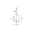 Люстра CosmoLight New York P04667AU-BK, изображение 2