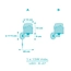 Бра для детской комнаты Dalber WHALE DREAMS BLUE 61179T, изображение 3