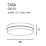 Стельовий світильник MAXlight ODA C0193, зображення 3