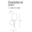 Бра с абажуром Maxlight CHARLOTTE W0067, изображение 2