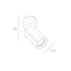 Спот Italux SPL-23436-1R-BK-BRSS Nesto GU10 1x10W IP20 Brass, зображення 2