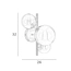 Бра Italux WL-406007-3-HBR Canello G9 3x5W IP20, изображение 4
