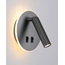 Бра, настінний світильник Italux WL-53742-1-GR Furla LED 1x8W 3000K 516Lm IP20 сірий, зображення 4