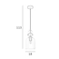 Підвісний світильник Italux PND-30263-1B-BRO-SG Busco E27 1x40W IP20 Bk, изображение 4