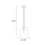 Підвісний світильник Italux PND-37462A-MC-GD Manso E14 1x40W IP20, изображение 3