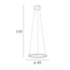 Люстра Italux PND-58038-26W-3K Baret Led 1x26W 3000K 900Lm IP20, зображення 5