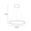 Підвісний світильник Italux PND-56135B-080RPC-GD-3KS4K-TRDIMM Vinola Led 1x48W 3000K-4000K 3840Lm IP20, зображення 3