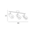 Спот Italux SPL-65342-3-BRO-SG Santia E14 3x40W IP20, зображення 2