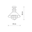 Люстра Nowodvorski 9247 Garret E27 1x60W IP20 Copper, зображення 2