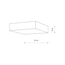Стіловий світильник Nowodvorski 10421 Lid Square Led 1x25W 3000K 1900Lm IP20 Wh, зображення 4
