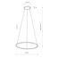 Підвісний світильник Nowodvorski 10812 Circolo LED M 1x21W 3000K 660Lm IP20 Bl, изображение 7
