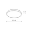 Світильник Nowodvorski 10977 Agnes Round LED Pro 1x22W 3000K 1800Lm IP44 Wh, зображення 6
