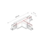 Соединитель Nowodvorski 8237 Ctls Power T Connector Left 2 T-l2 Bl, изображение 2