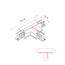 Соединитель Nowodvorski 8238 Ctls Recessed Power T Connector, Left 2 T-l2 IP20 Wh, изображение 2
