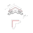 Соединитель Nowodvorski 8684 Ctls Recessed Power L Connector , Left IP20 Wh, изображение 3