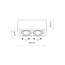 Точечный светильник Nowodvorski 9470 Box GU10, ES111 2x15W IP20 Bl, изображение 2