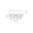 Точковий світильник Nowodvorski 9570 Downlight GU10, ES111 2x15W IP20 Bl, зображення 2
