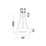 Светильник подвесной ALBA Nova Luce 9345655, изображение 3