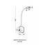 Бра з USB KLOODI DECO WA-SNAKE SQ565 3K BK, зображення 2