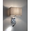 Бра, настінний світильник Nowodvorski 11793 Hotel Mood E27+LED 2x10W+2.2W 4000K IP20 сірий, зображення 2