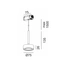 IN_LINE SOL MINI P, D75мм, H135мм, LED 7W, 3000K, мідь/чорний (06.7530.7.930.BK + SOL M RING COPPER), изображение 2