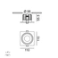 RIO A F1, L110mm, W110mm, h55.5mm, LED 9W, 3000K, чорний (01.6490F1.10.930.BK), изображение 2