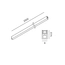 Трек підвісний AIR_TRACK S, L2500mm, W9mm, H14.8mm, латунь (15.S250.BR), изображение 2