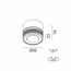 SOL SURF, D95mm, H78mm, LED 14W 4000K, чорний/мідь (02.9533.14.940.BK/CPG), изображение 3
