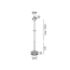 SOL MINI P NANO, D75mm, H135mm, 7W LED, 24°, 4000K, IP20, чорний/мідь (03.7532.7.940.BK/CPG), изображение 2