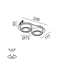 SOL IN MINI X2, L206mm, W111mm, H50mm, LED 2x7W, 3000K, чорний/латунь (01.7522.14.930.BK/BR), зображення 2
