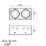 KARDAN 2, L210mm, W108mm, H80mm, LED 2x9W, 4000К, білий/білий (01.6110.26.940.WHW), изображение 2