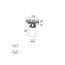 IN_RING TUB M NB, D52mm, H90mm, LED 10W, 4000К, білий (09.0595.9.940.WH), зображення 2