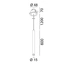 TUB XS P NANO, D15мм, H600мм, LED 2.4W, 3000К, чорний (03.0162.2.930.BK), зображення 2
