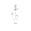 BALL M P NANO BASE, D100мм, H1500мм, 7W LED, 3000К, IP20, білий (03.1001.7.930.WH), изображение 2