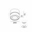 SOL SURF, D95mm, H78mm, LED 14W 3000K, чорний/білий (02.9533.14.930.BK + SOL RING WHITE), изображение 2