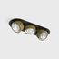 SOL IN MINI X3, L301mm, W111mm, H50mm, LED 3x7W, 4000K, чорний/латунь (01.7523.21.940.BK/BRG)