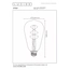Лампа з ниткою Lucide ST64 49034/95/62, изображение 3