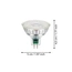Лампа GU5,3 4,5W 2700K тепле біле 350lm Eglo LED 12247, изображение 6