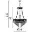 Люстра Searchlight LOUIS PHILLIPE 1711-11SB, изображение 4