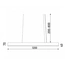 Світильник підвісний KLOODI KD-KORDA4070 1200 40W CCT BK, зображення 3