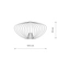 Плафон Nowodvorski 12041 Cameleon Pumpkin M 10W IP20 темно-сірий, зображення 2