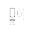 Плафон Nowodvorski 12055 Cameleon Cylinder S 10W IP20 сіро-зелений, изображение 2