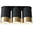 Точечный спот PikArt BP Black/White Gold тройной NEW 28005, изображение 2