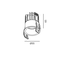 Вбудований стельовий світильник з рамкою TUB M TRIM, D55mm, H65mm, CREE LED 11W, 1210Lm, 2700K, 50°, CRI>90, 300mA, диммування по фазі, IP44, чорний color, изображение 2