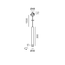 Підвісний світильник вбудований з рамкою TUB S P 300 ZOOM NANO, D30mm, H300mm, CREE LED 5.4W, 228-307Lm, 3000K, 15°-50°, CRI>90, блок живлення 700mA в комплекті, IP20, чорний, изображение 2