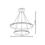 Люстра Goldlux 337863 Diana LED 2x44W 4000K 6200Lm IP20 золота, зображення 5