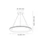 Підвісний світильник Goldlux 338204 Diana LED 1x25W 4000K 3400Lm IP20 золотий, изображение 5