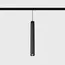 Підвісний світильник IN_LINE TUB S P 300, D30mm, H300mm, CREE LED 7W, 3000K, 610Lm, 50°, CRI>90, 48V, 4-х провідний DIM DALI, IP20, чорний