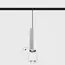 Підвісний світильник IN_LINE TUB M P 200 ZOOM, D52mm, H200mm, CREE LED 13W, 4000K, 615-1040lm, 15°-50°, CRI>90, 48V, 2-х групний, Вкл./Викл., IP20, білий/чорний